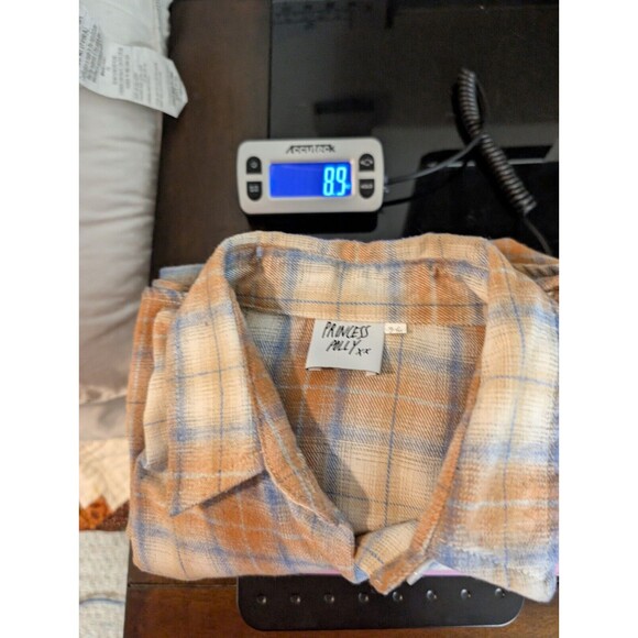 Princess Polly Plaid Oversized Flannel Button-up Shirt Shacket Size S/M - Picture 10 of 10